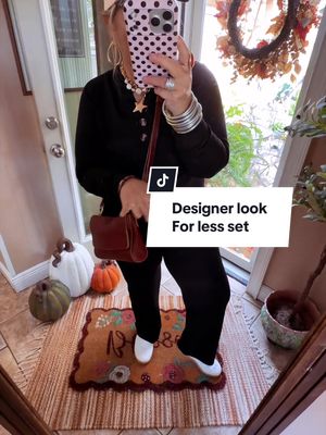 TikTok post by @lnzhope for WIHOLL FASHION. Caption reads: Designer Look for less set from @WIHOLL FASHION....