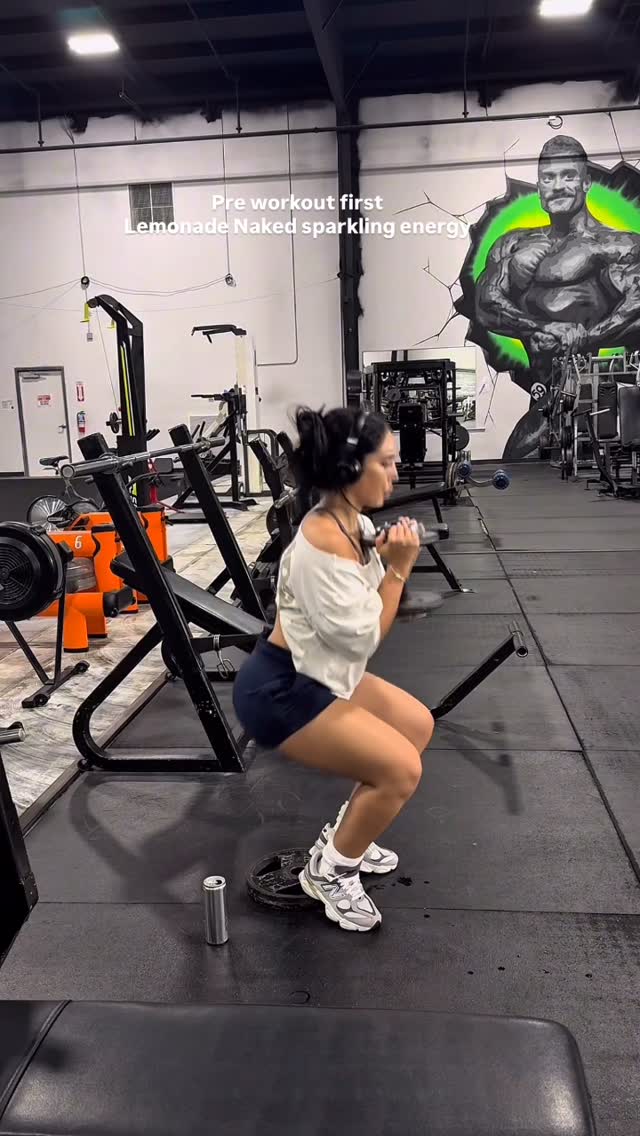 Instagram post by @officialmariasanchez for Naked Nutrition. Caption reads: Light leg day | Period week friendly
Moving your....