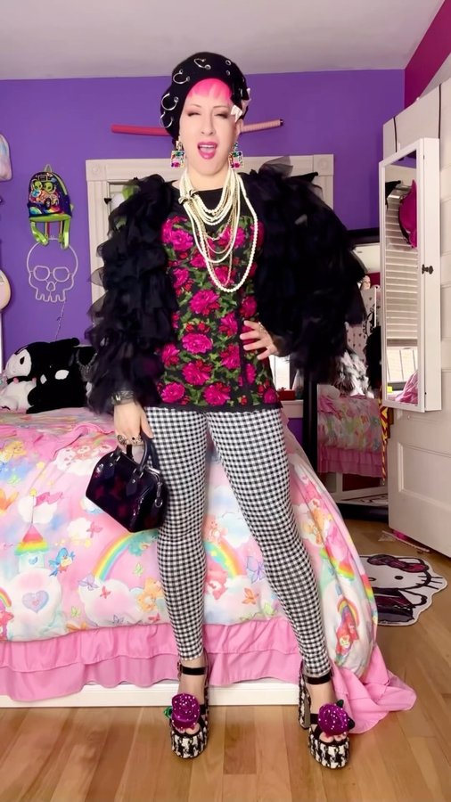 Instagram post by @spikybrandee for KATE HEWKO. Caption reads: [...] this beautiful tulle cardigan from....