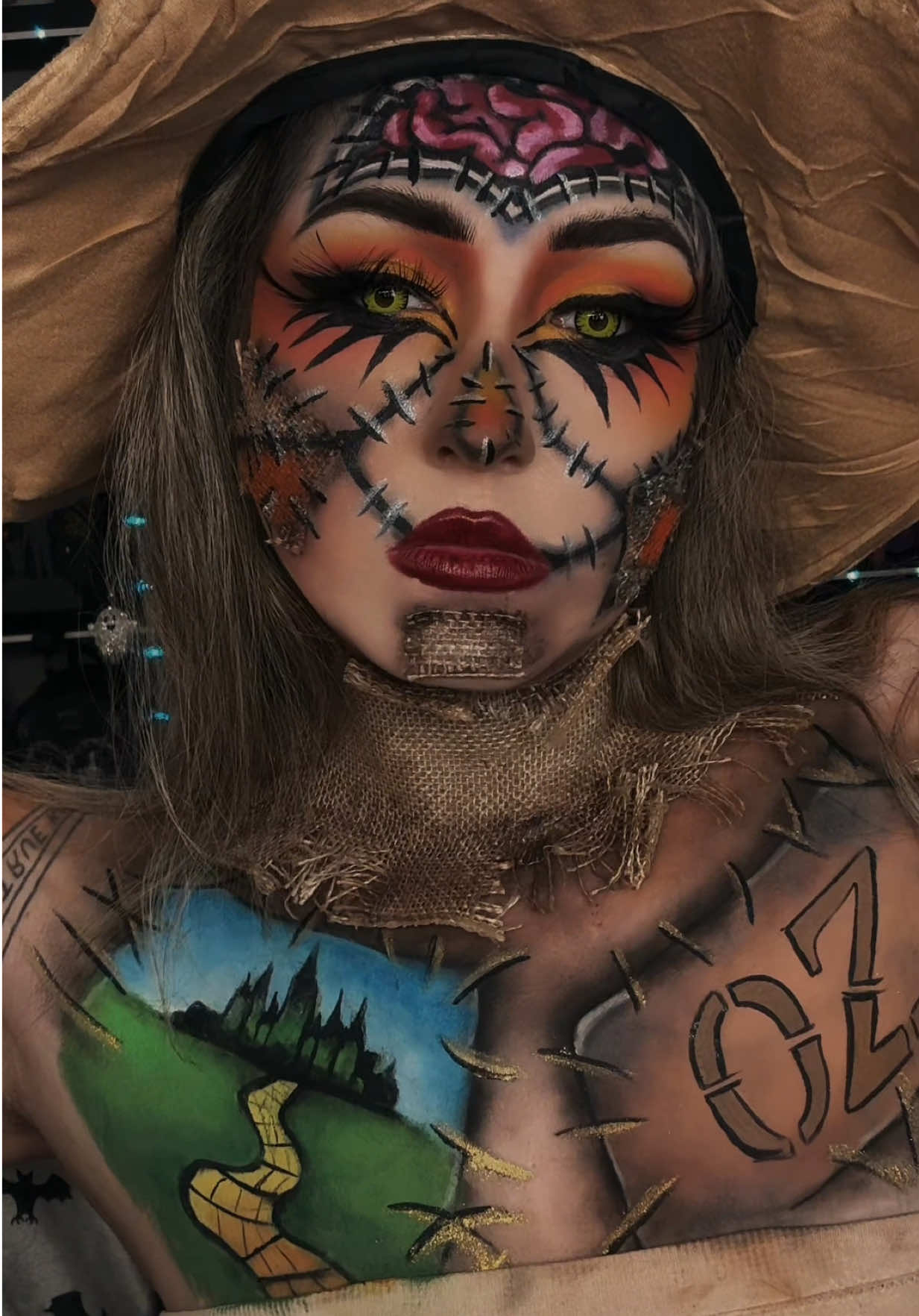 TikTok post by @porcelaindoll13 for Jeffree Star Cosmetics. Caption reads: [...] Hills Eyebrow and contour stick @Jeffree....