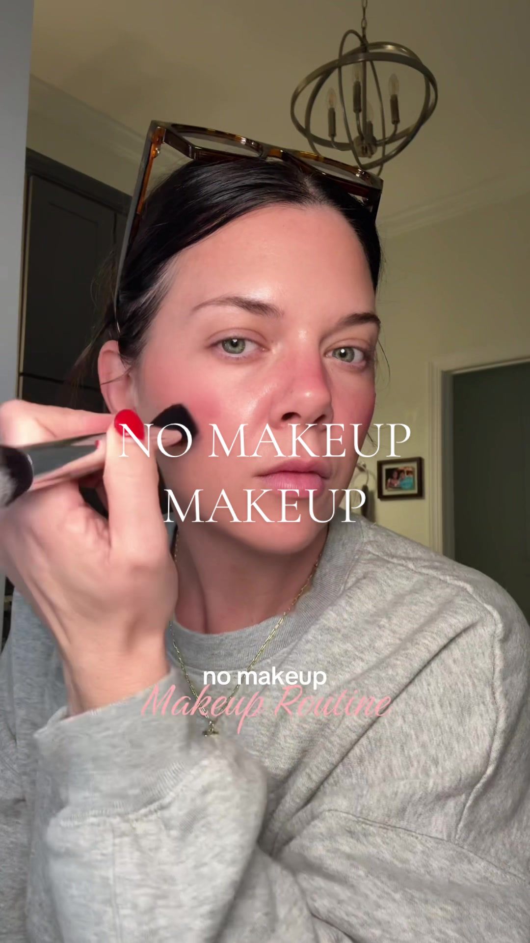 TikTok post by @missyysparks for Eadem. Caption reads: No makeup is the new makeup 💋✨ @EADEM @Saie....