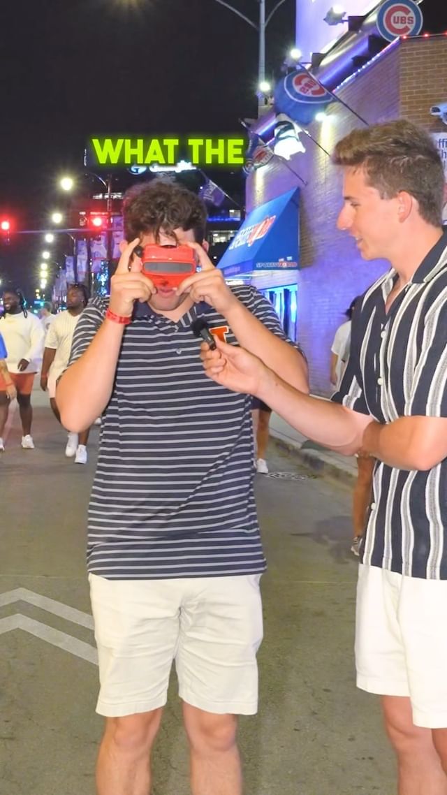 Instagram post by @chris_stocks_ for NEON. Caption reads: [...] this terrifying color blindness test?....