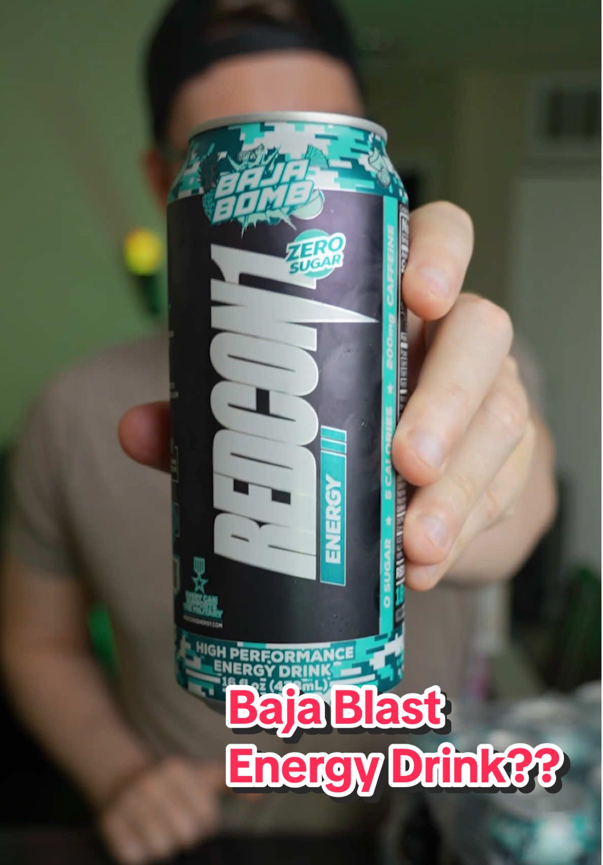 TikTok post by @wavystv for REDCON1. Caption reads: The “Baja Bomb” energy drink flavor from @REDCON1....