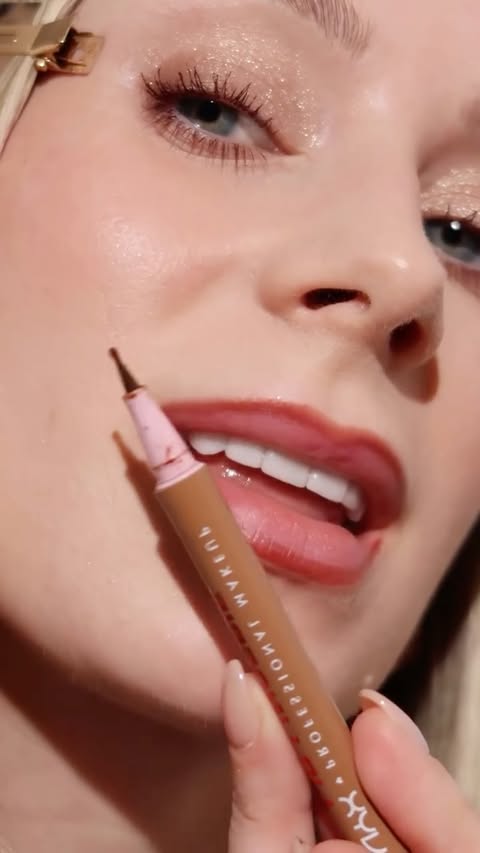 Instagram post by @babydewyou for NYX Cosmetics. Caption reads: NYX Professional Makeup Lip Lingerie Lip....