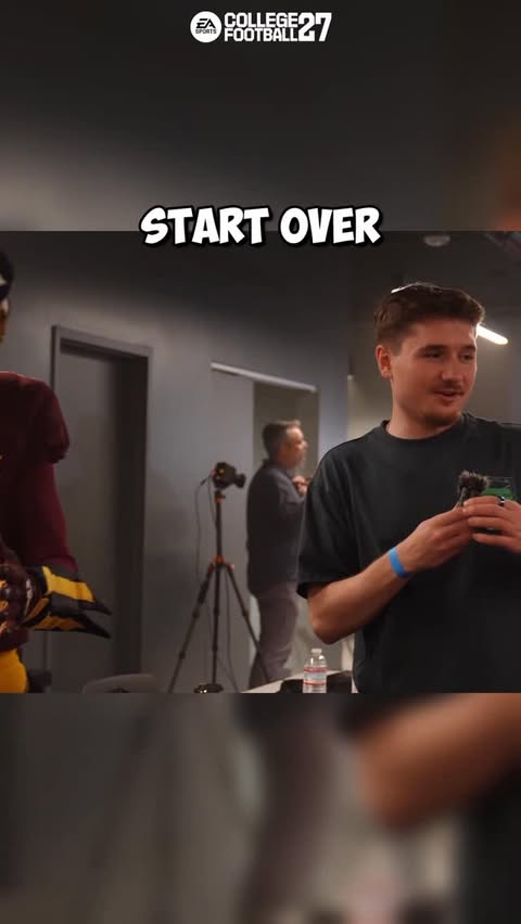 Instagram post by @jamesbordeaux_ for EA SPORTS College Football. Caption reads: mascot mode is back in cfb 27! #ad....
