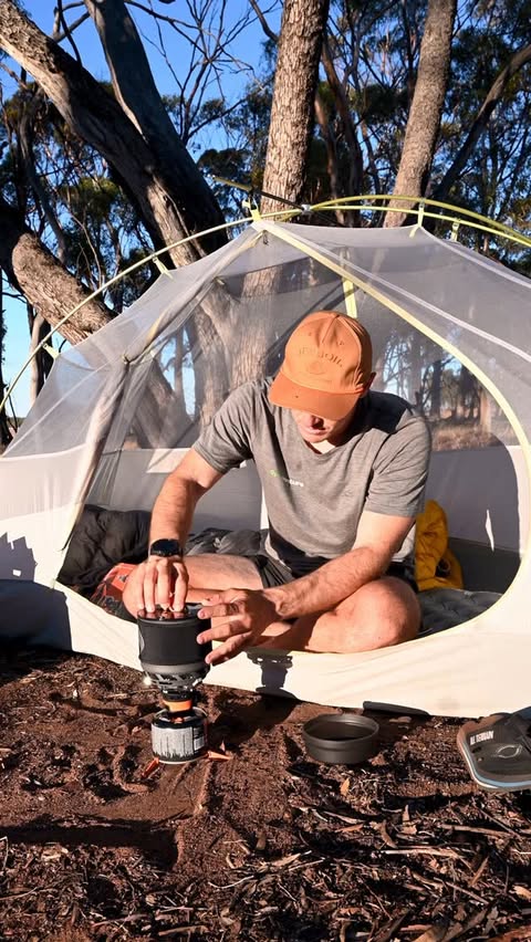 Instagram post by @cambostock for Jetboil. Caption reads: [...] hands on the new TrailCook system from....