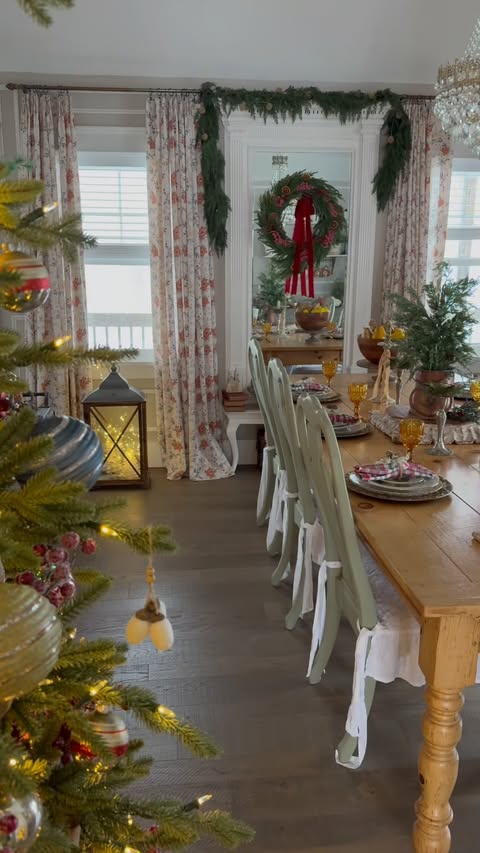 Instagram post by @1greenacreslane for Balsam Hill. Caption reads: [...] Christmas in July without a little Balsam....