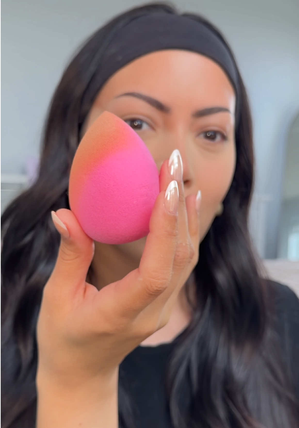 TikTok post by @glambervcruz for EXO Cosmetics. Caption reads: [...] again bc my makeup looks flawless 😍 @EXO....