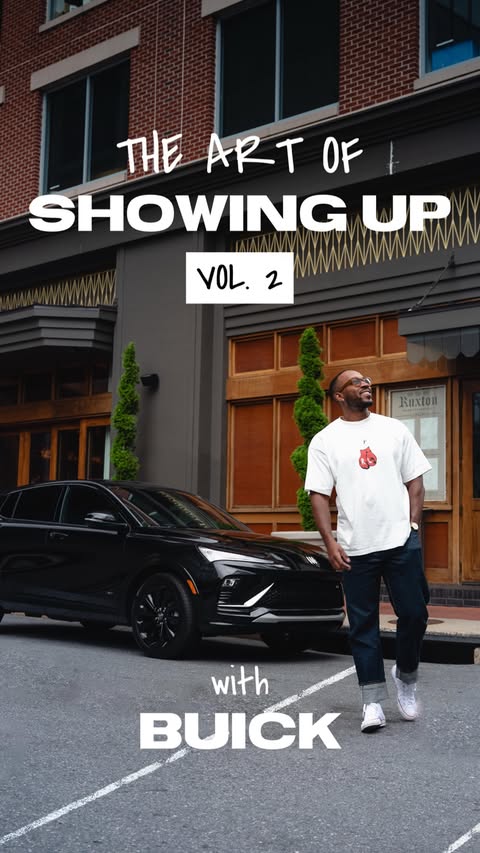 Instagram post by @rick_ontherun for Buick. Caption reads: [...] a quick trip to Baltimore in the Buick....