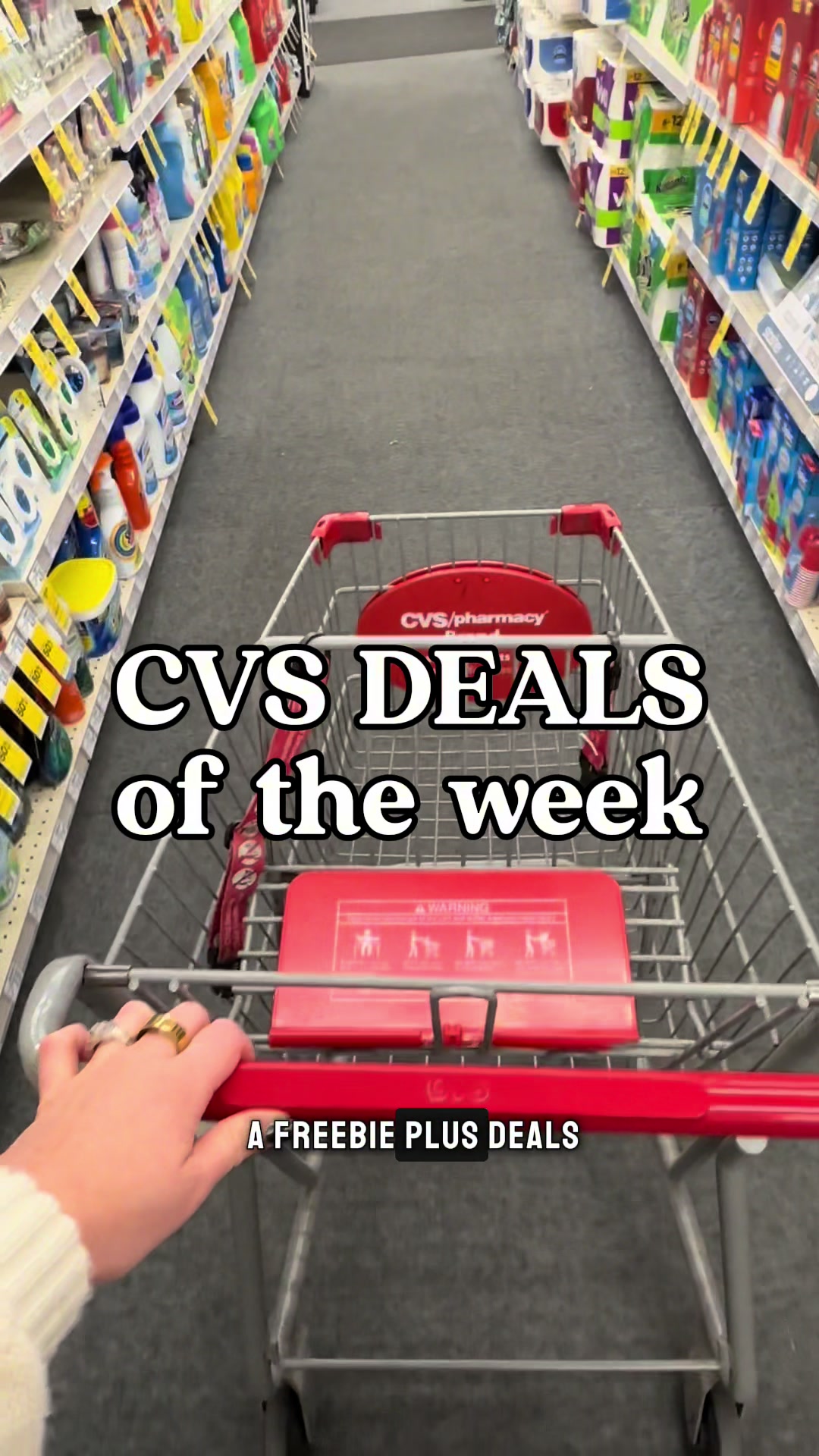 TikTok post by @savingwithhaley for Febreze. Caption reads: [...]    @CVS Pharmacy @NIVEA USA @Gain @Febreze....