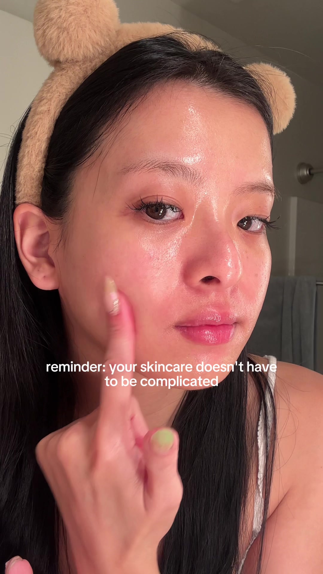 TikTok post by @mollsykaee for Goodal USA. Caption reads: simple skincare routine with @goodal USA ’s iconic....