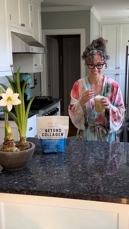 Instagram post by @thekirstyfiles for Live Conscious. Caption reads: There’s a (semi) joke in our home - don’t talk to....