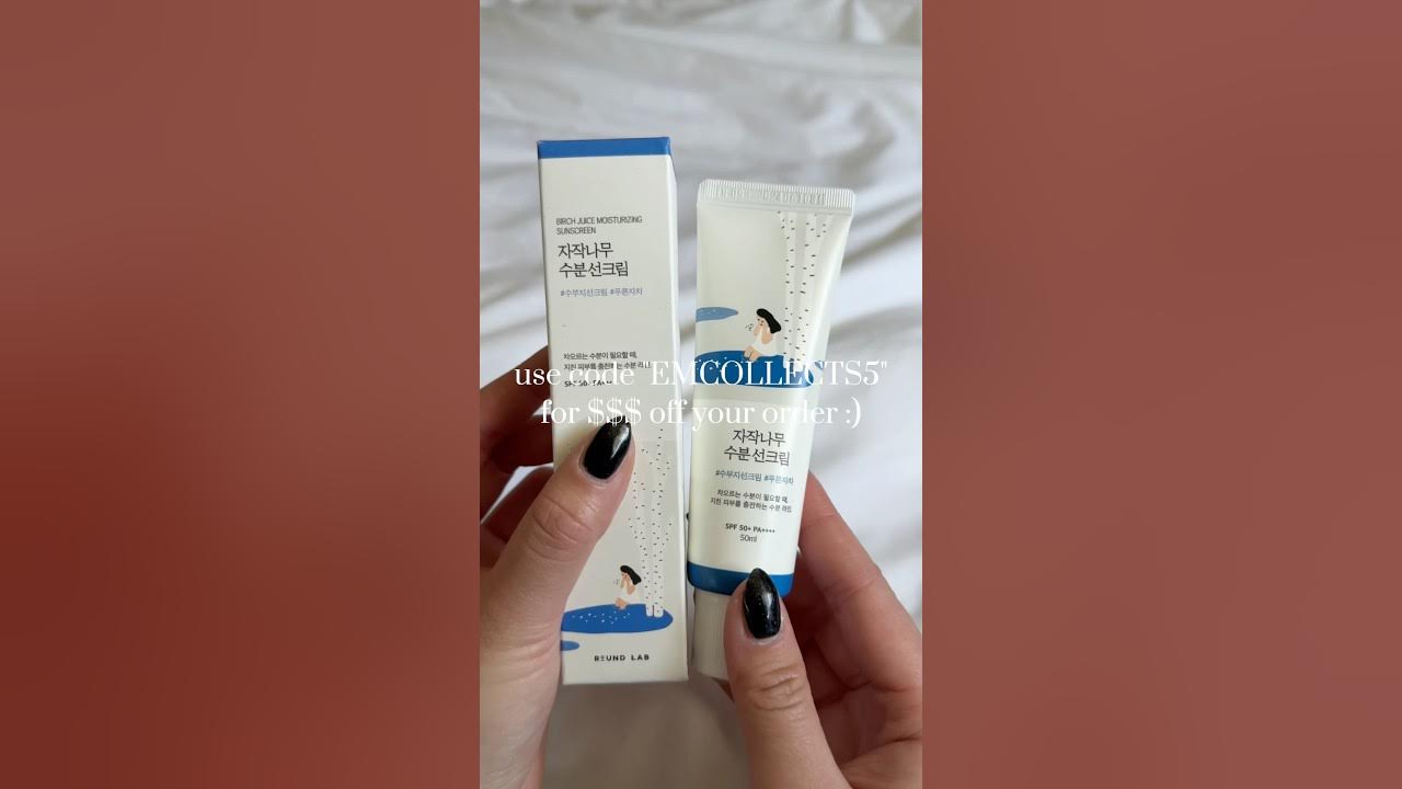 YouTube post by @emcollects for Round Lab. Caption reads: [...] #YesStyleInfluencers #YesStyleReview....