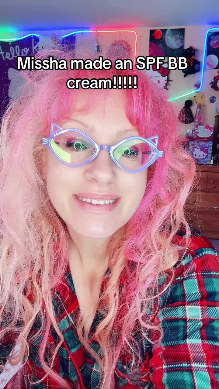 TikTok post by an influencer for MISSHA US. Caption reads: Thank you for making my #SkinCare and #Makeup....