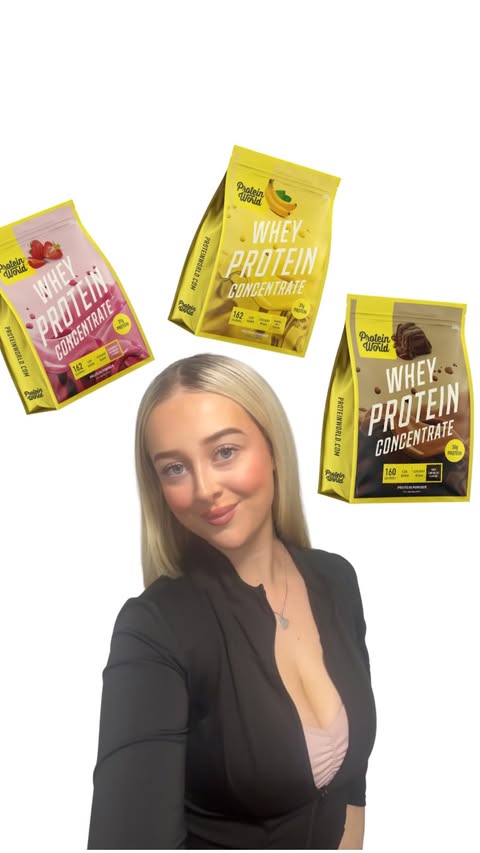 Instagram post by @summerpoppyleach for Protein World. Caption reads: Thank You So Much @proteinworld For These Amazing....