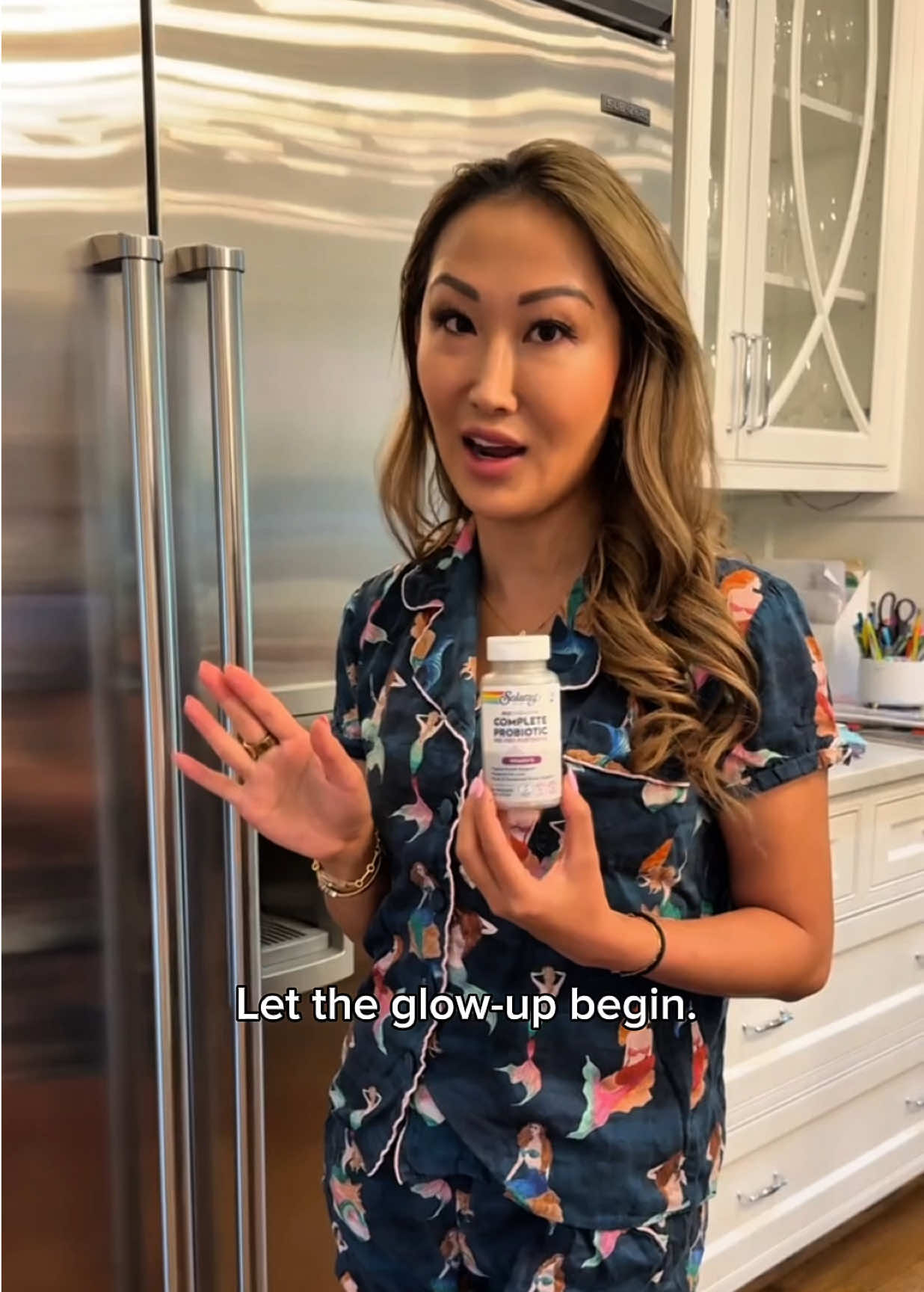 TikTok post by @tiffanymoonmd for Solaray. Caption reads: #solaraypartner 3-in-1 gut support for women? ....