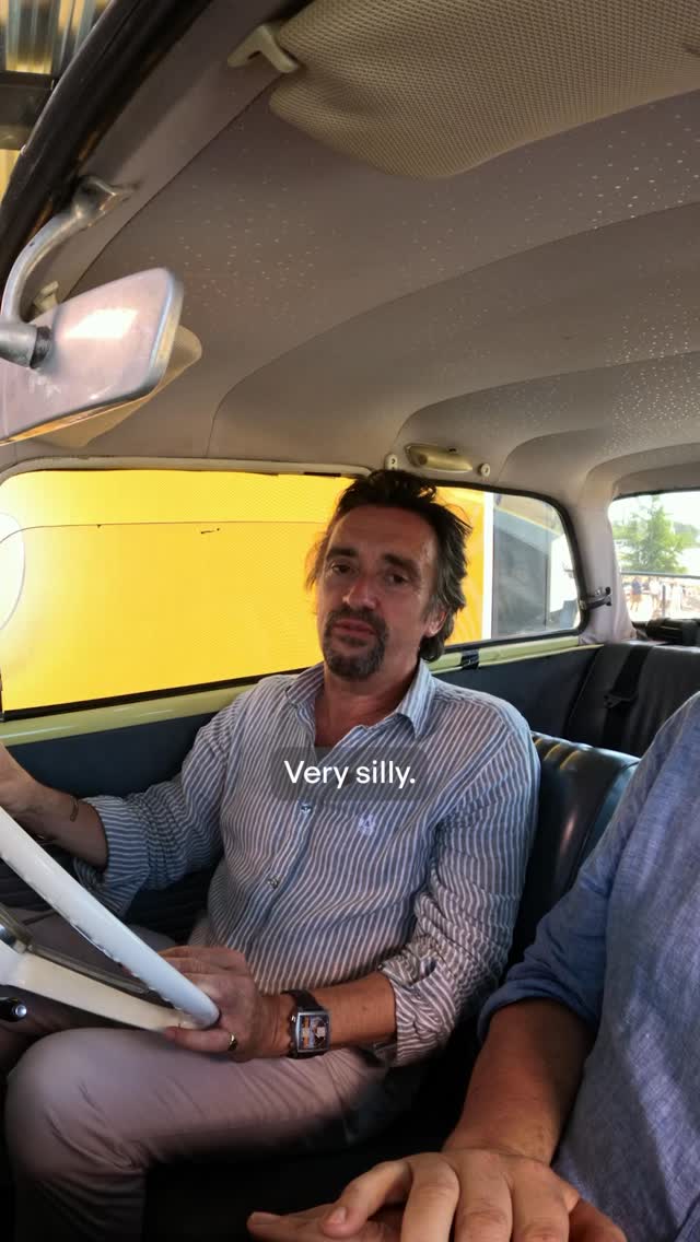 Instagram post by @richardhammond for eBay Motors. Caption reads: #AD Legends only at the eBay Garage.....