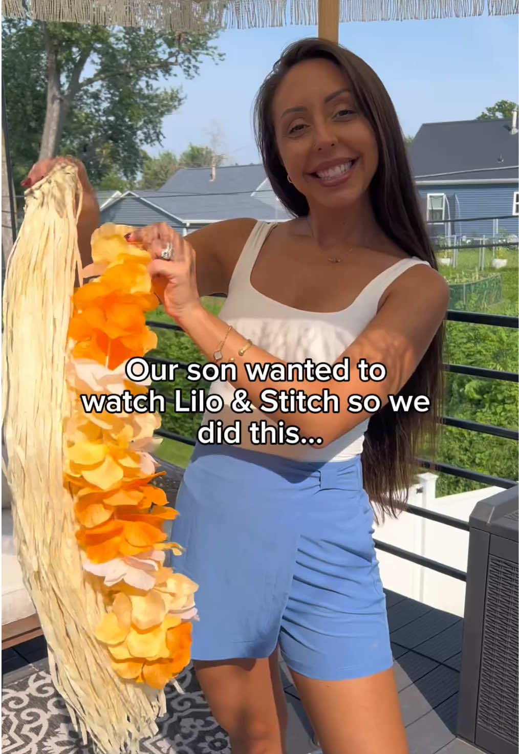 TikTok post by @happilyevansafterr for tonies. Caption reads: Ohana means finding what fits your....