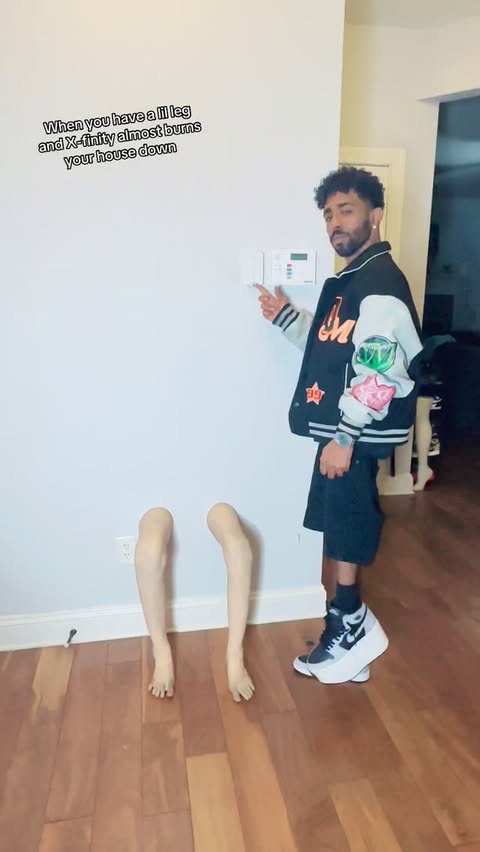 Instagram post by @jetismusic for Xfinity. Caption reads: @xfinity your alarm system suppose to keep my....