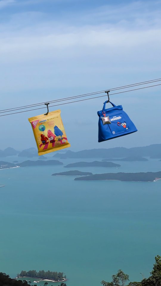 Instagram post by @christyemilylove for Christy Ng. Caption reads: [...] Kalau nak menang beg Mamee Monster x Christy....