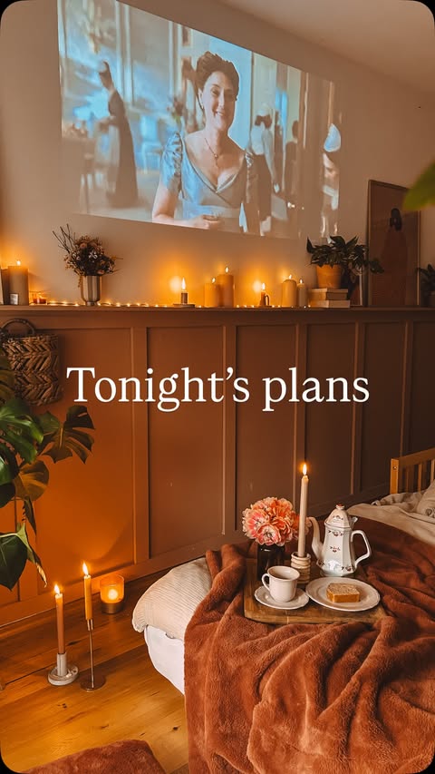Instagram post by @lottaaliving for Apartment Therapy. Caption reads: Dear gentle reader… tonight is reserved for....