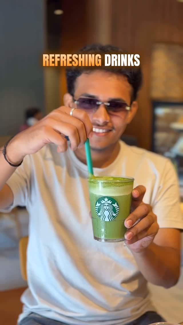 Instagram post by @thegreatindianblogger_ for Starbucks. Caption reads: This Place in Mumbai Is Now Serving Exciting Newly....