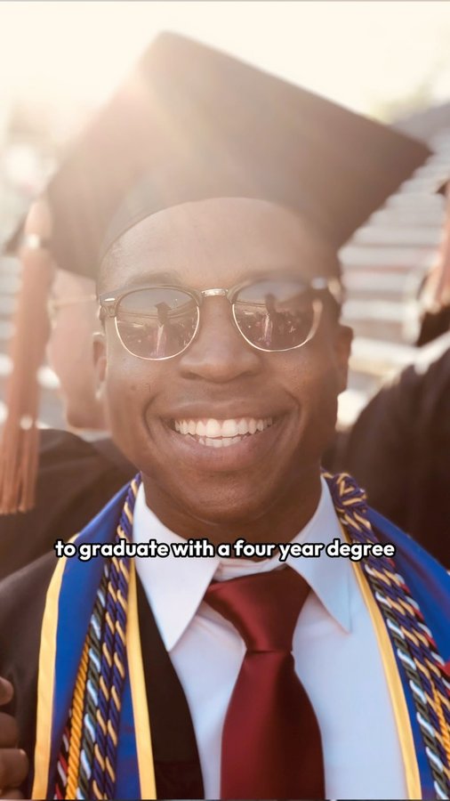 Instagram post by @careercolin for TIAA. Caption reads: #ad Did you know that obtaining a bachelor’s....