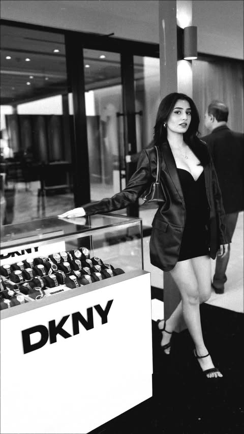 Instagram post by @sonalthakurr_ for DKNY. Caption reads: All eyes. All attitude @dkny #dknypartner....