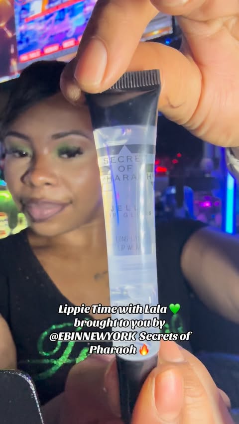 Instagram post by @thereal.lalacombs for Ebin New York. Caption reads: PR package FROM EBIN NY ! Lip: @ebin_newyork....