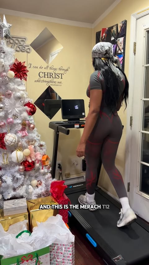 Instagram post by @rayomahw for Merach. Caption reads: [...] one! Use code “rayomah” for 10% off....