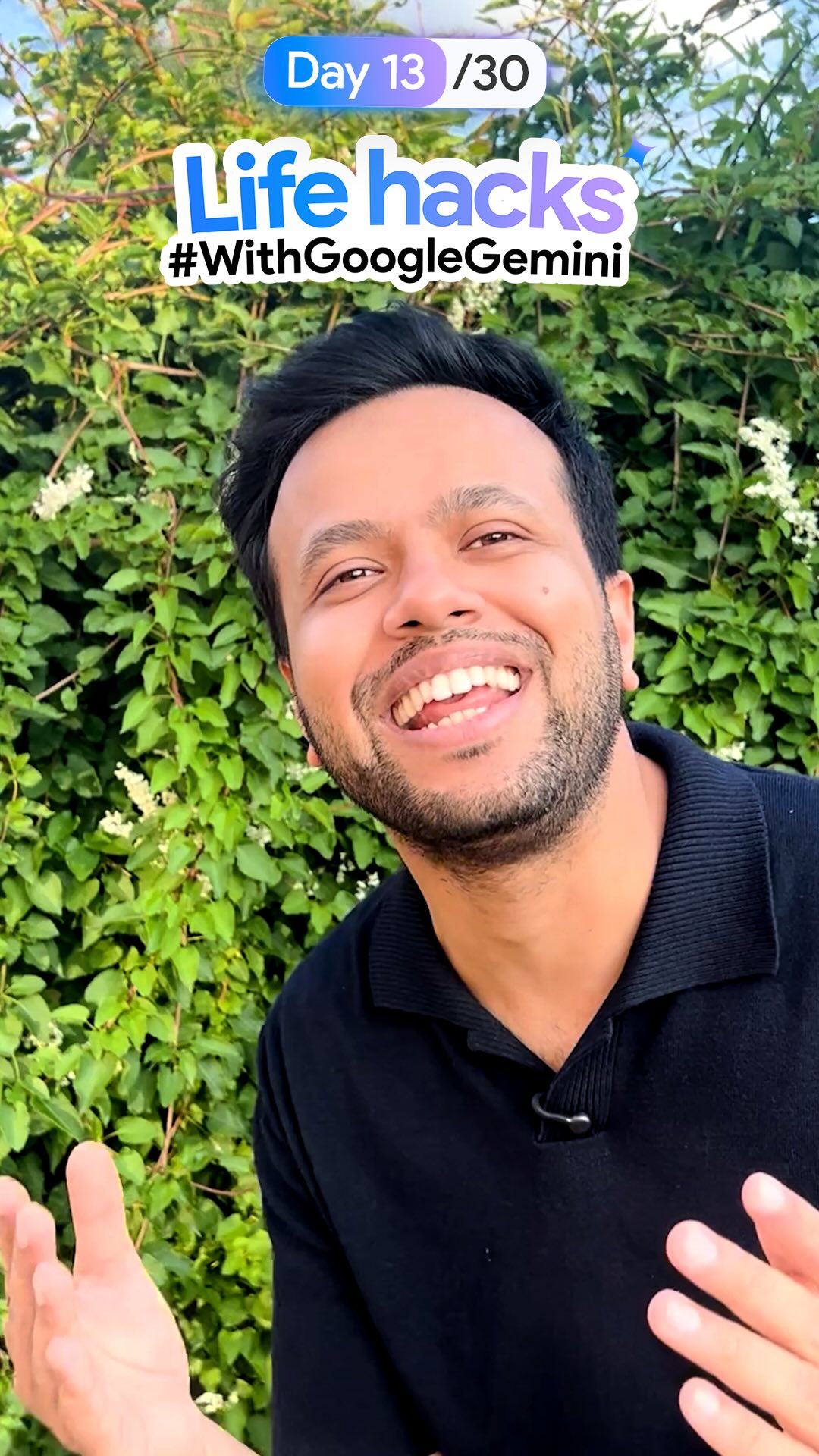Instagram post by @sapanv for Google India. Caption reads: From decoding laundry labels to dishing....