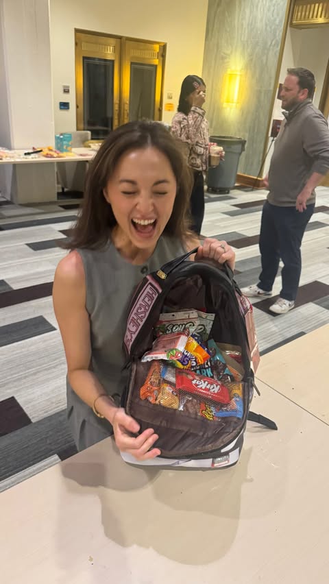Instagram post by @clairetadokoro for HERSHEY'S Chocolate. Caption reads: [...] #ContentCreatorJourney #TravelVlog....