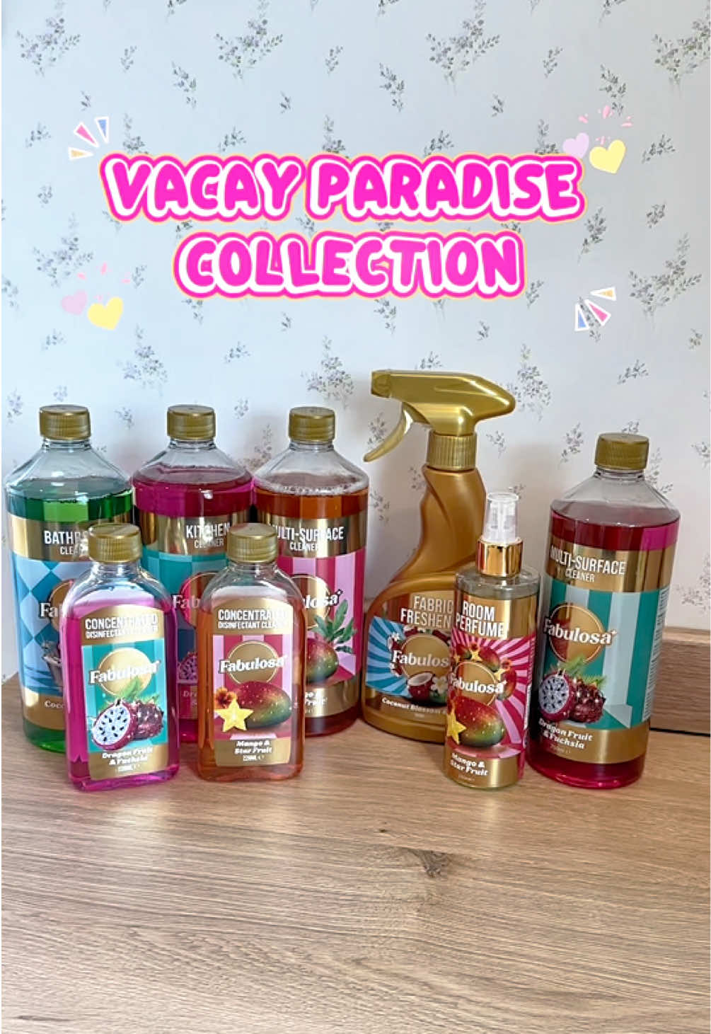 TikTok post by @my_life_lately_ for Fabulosa. Caption reads: [...] ✨🏝️ #cleaningproducts #cleaningtok....