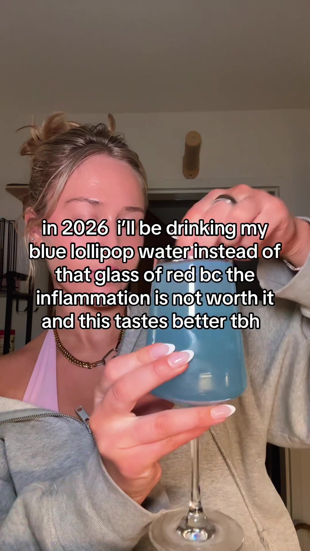 TikTok post by @alexandria_hudock for drinknello. Caption reads: nello-lovers buy the tub not the packet it’s....