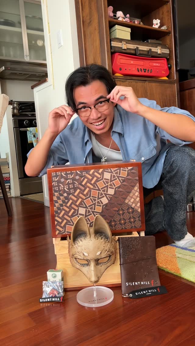 Instagram post by @fencernick for Konami. Caption reads: “Work for your food.” - #silenthillf marketing....