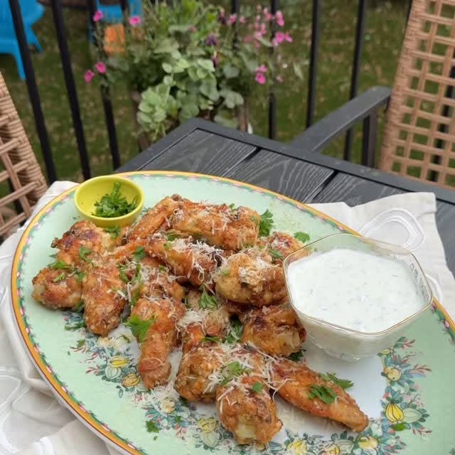 Instagram post by @ambitiouskitchen for Amazon Fresh. Caption reads: declaring this the app of summer ✨ LEMON PARMESAN....