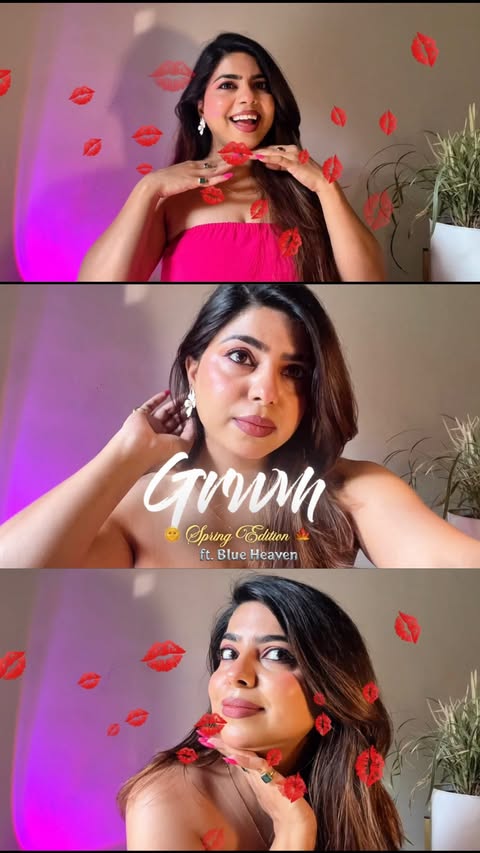 Instagram post by @khushbu_ujjain for Blue Heaven Cosmetics. Caption reads: [...] look Comment 💖for the link . . .....