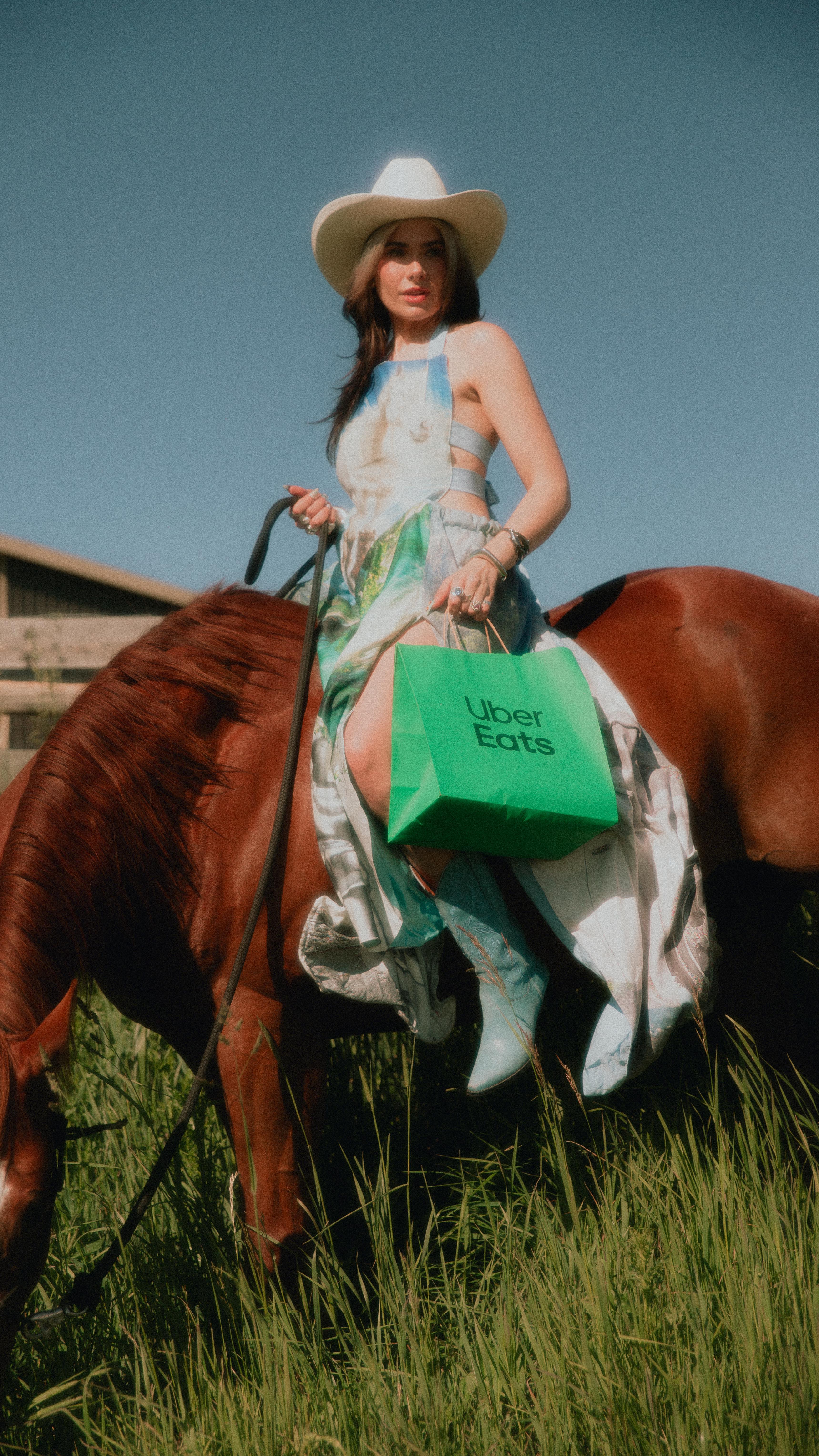Instagram post by @kiersay for Uber Eats. Caption reads: There’s no horsing around when it comes to my....