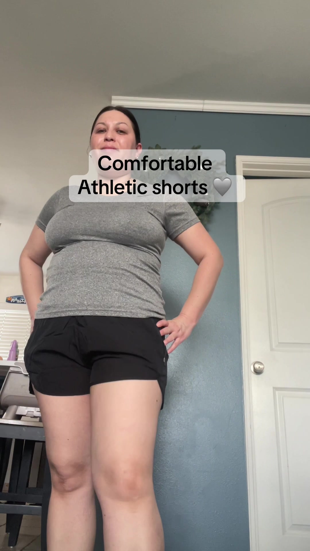 TikTok post by @lifewithlupitaaa for Jellywood. Caption reads: @Jellywood_ has the best athletic shorts! 👌🏻....