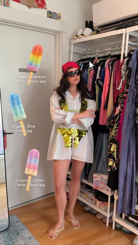 Instagram post by @emmaatopp for JonnyPops. Caption reads: [...] guys don’t match your outfit to your....
