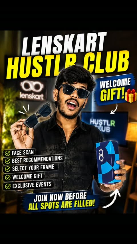 Instagram post by @stylesbynaniofficial for LENSKART. Caption reads: [...] glasses as a welcome gift after joining....