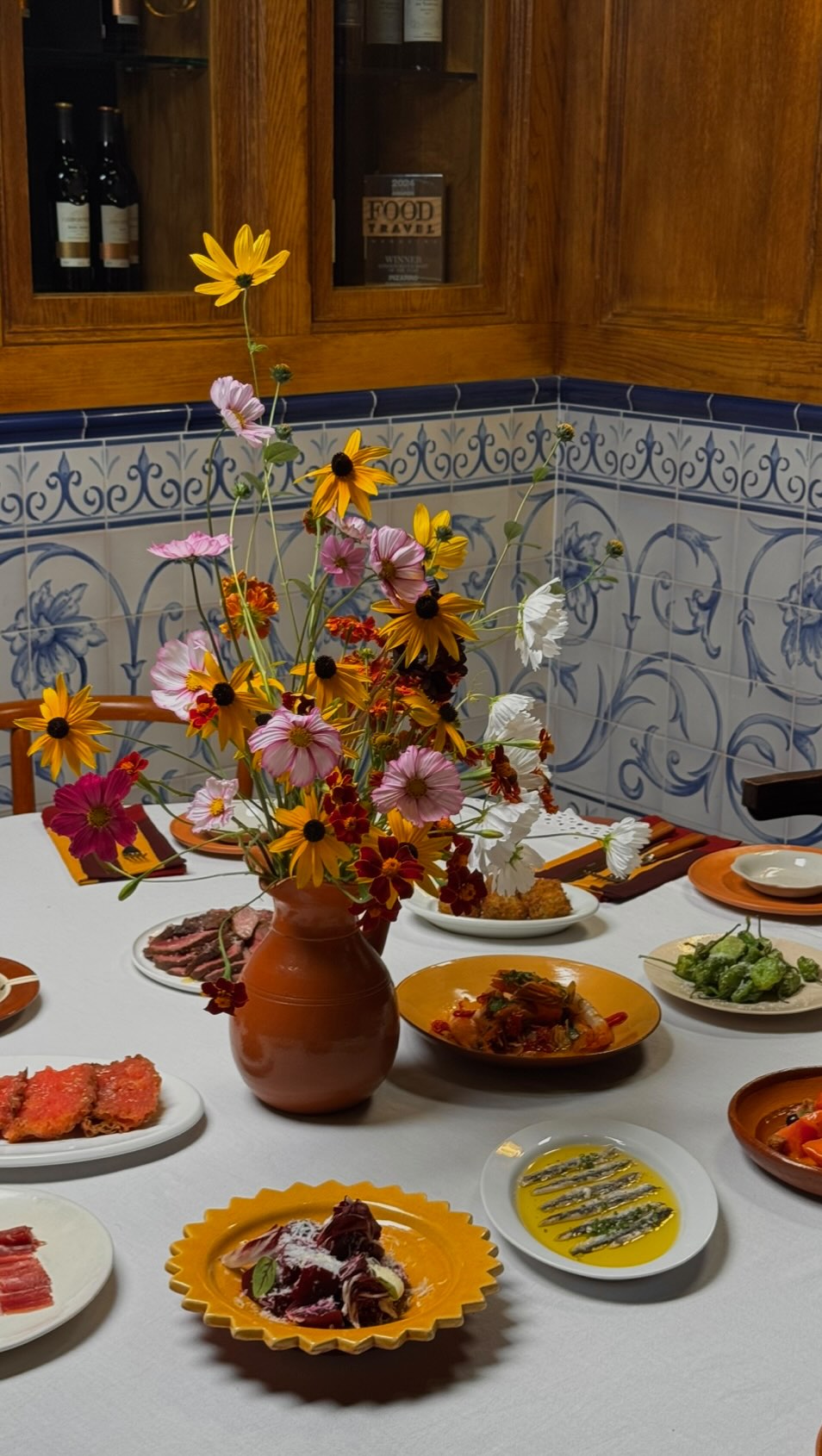 Instagram post by @jose_pizarro for Estrella Damm. Caption reads: a table becomes a story when it brings people....