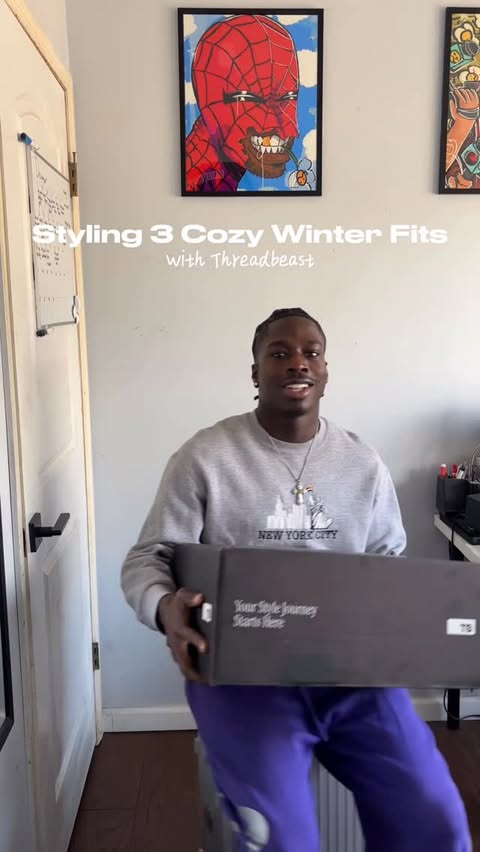 Instagram post by @hollywood.berny for ThreadBeast. Caption reads: [...] to not be fly and warm this winter....