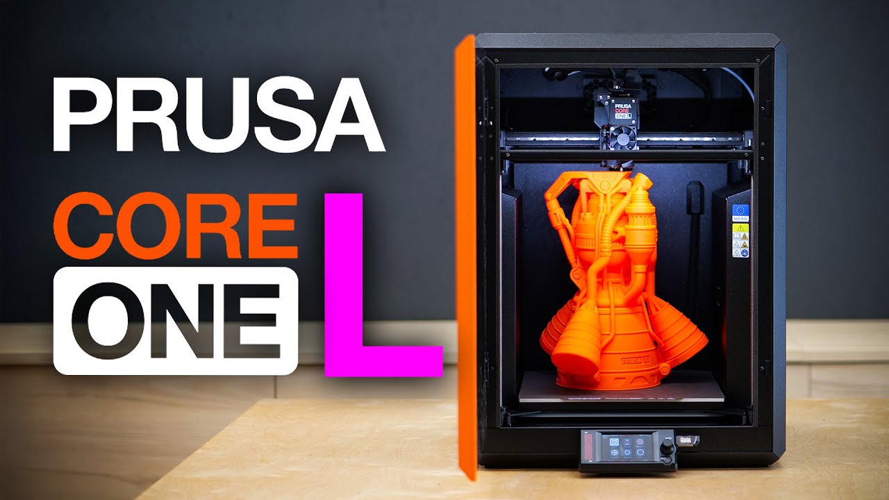 YouTube post by @CNCKitchen for PCBWay. Caption reads: What Prusa Got Right (and Wrong) with the New CORE....