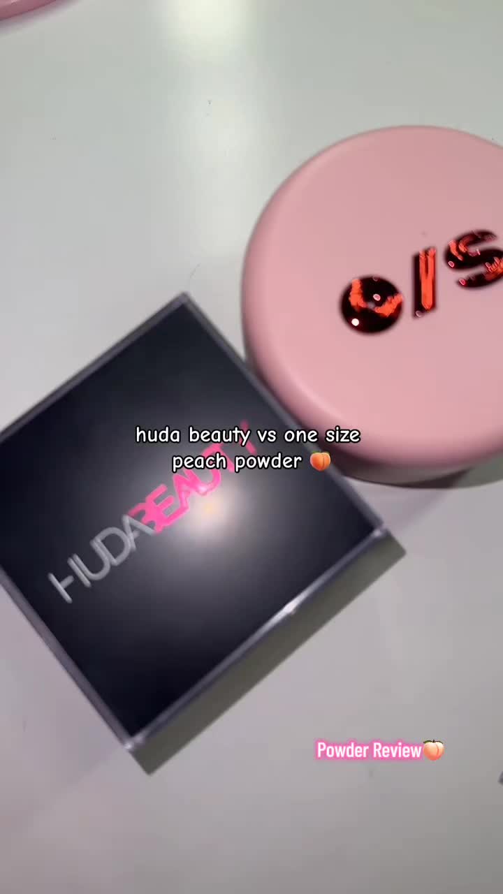 TikTok post by @didjabeauty for Huda Beauty. Caption reads: The Huda Beauty powder gives a true [...].