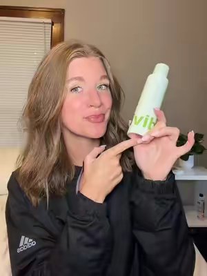 TikTok post by @_toribaker for Divi Scalp & Hair Health. Caption reads: My holy grail…👀 @DIVI.