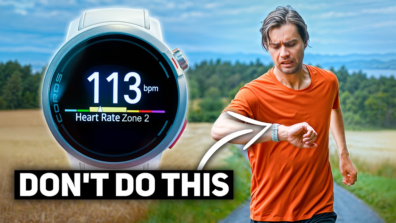 YouTube post by @goranwinblad for COROS. Caption reads: Thanks COROS for sponsoring this video, [...].