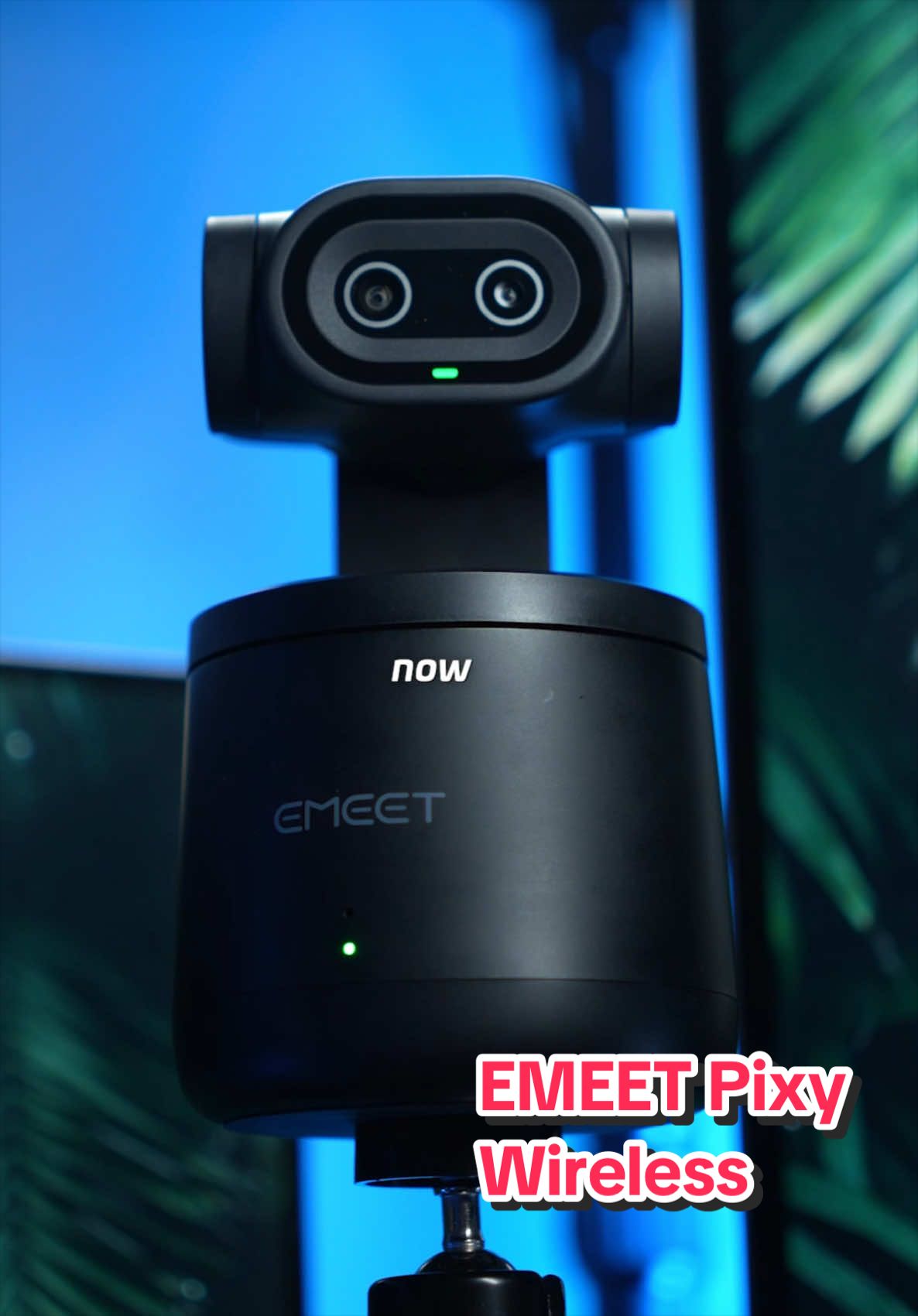 TikTok post by @wavystv for EMEET. Caption reads: The popular EMEET Pixy is now wireless with up to....
