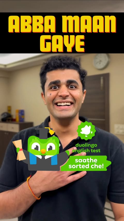 Instagram post by @lalwani.yash for Duolingo. Caption reads: [...] worldwide approve your plan.

The Duolingo....