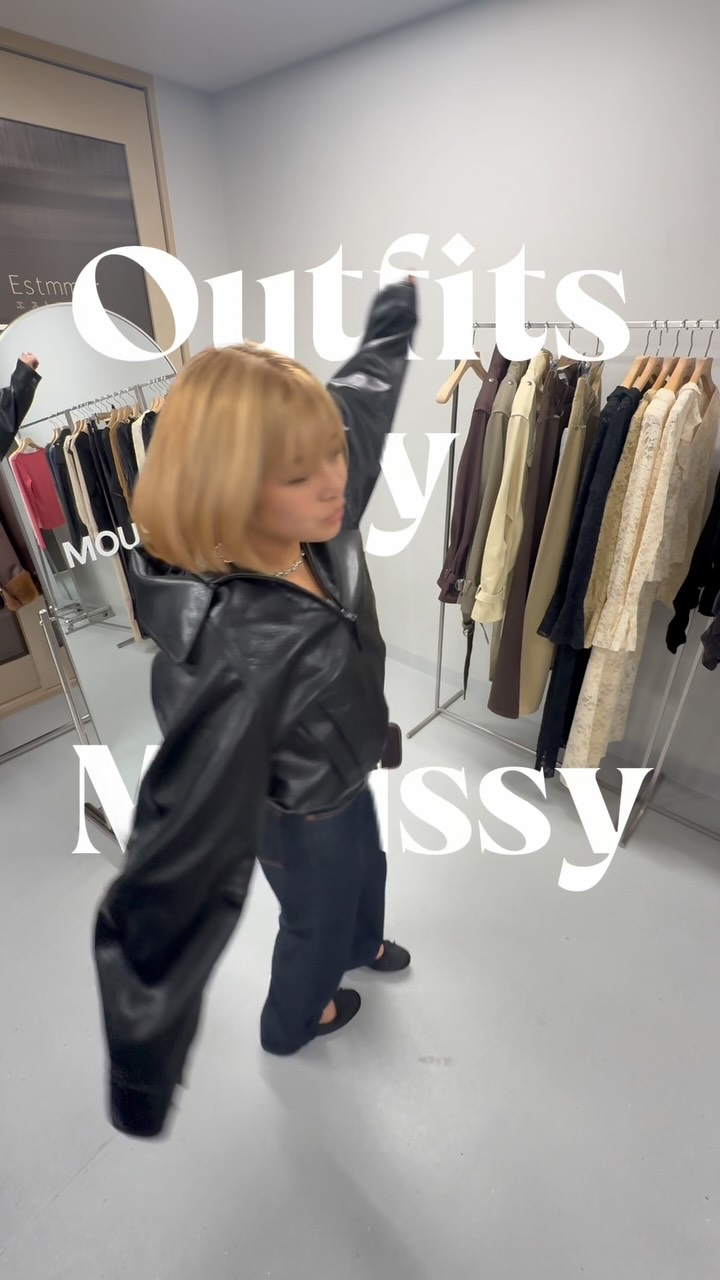 Instagram post by @kanakastella for MOUSSY. Caption reads: Outfits by @moussyofficial....